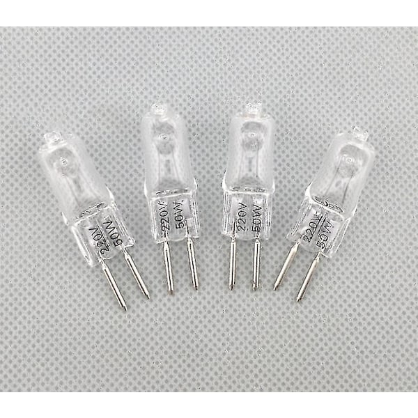 5 stk 220V G5.3 35W/50W Bas Halogen Jc Type Glødepærer Gul Lys 50W