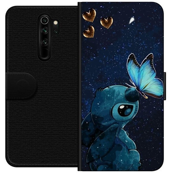 Xiaomi Redmi Note 8 Pro Plånboksfodral Stitch fjäril