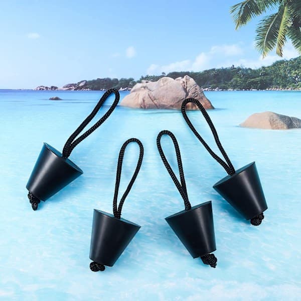 4 stk Universal Silikon Skottplugger Kano Båt Dreneringsplugger