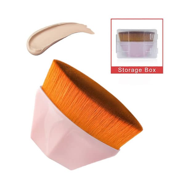 2-pack Foundation Makeup borste med fodral[PL]