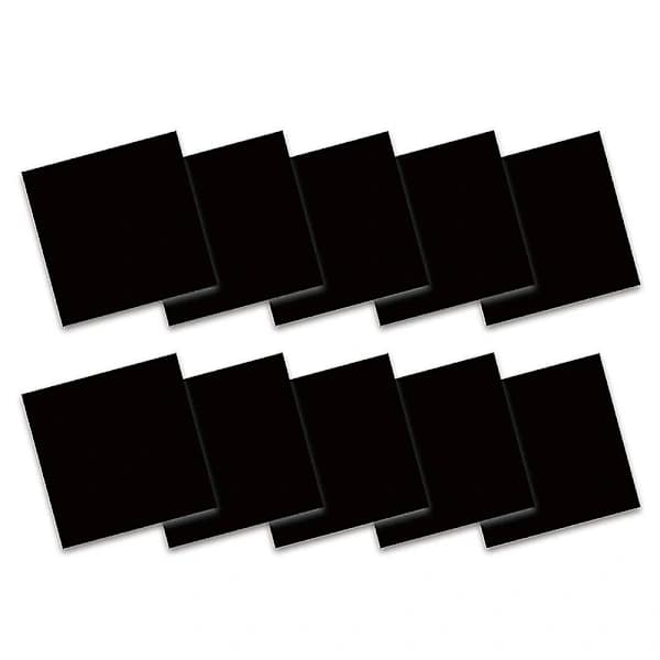 {PL} Sorte Infuserbare Transfer Ink Sheets, 10 stk. 12x12 tommer Solid Ensfarvet Forudtrykt Sublimeringspapir