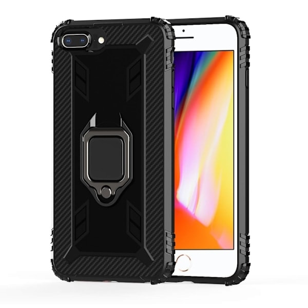 iPhone 7/8 Plus - Ring Cover - Sort Black Svart