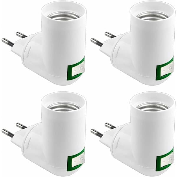 E27-sokkel med trådløs bryter, LED-lampeholder, AC 230V, E27