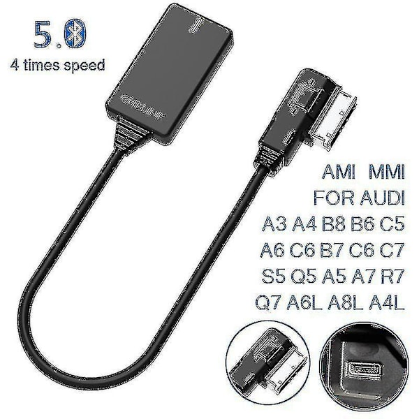 Mmi Trådlös Aux Bluetooth Adapter Kabel Ljud Musik Auto Bluetooth För A3 A4 B8 B6 Q5 A5 A7 R7 S5 Hy
