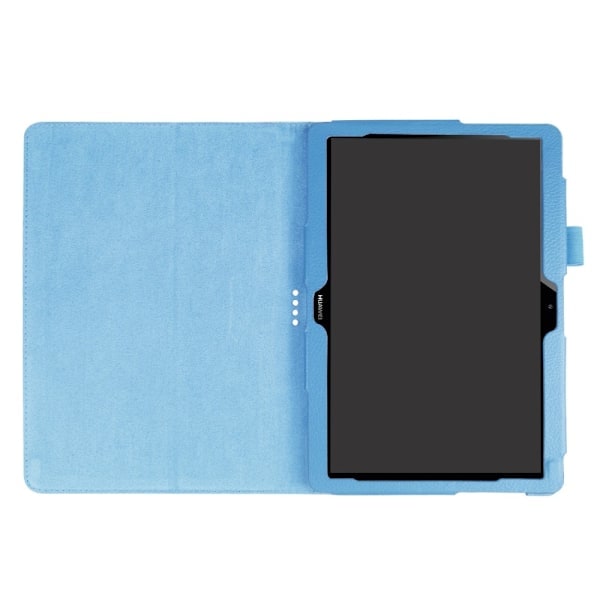 Huawei MediaPad T3 10 - Litchi lædercover - Lyseblå LightBlue Lyseblå