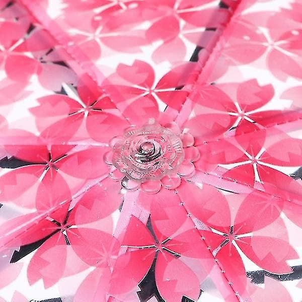 Transparent Klar Paraply Kirsebærblomst (Rosa)