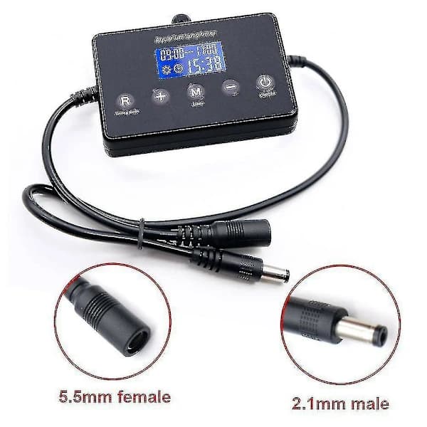 {PL} Aquarium Lighting Controller 4 Modes Sunrise Sunset Aquarium Dimmer LED Light for Fish Tank Lamp Timer