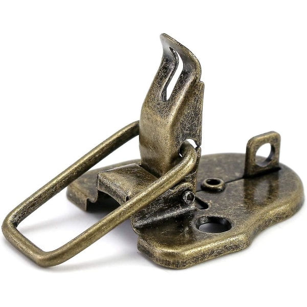 Antik vridlås spänne, vintage retro stil brons spänne lås för låda resväska träfodral, lås låda verktyg (6 st)