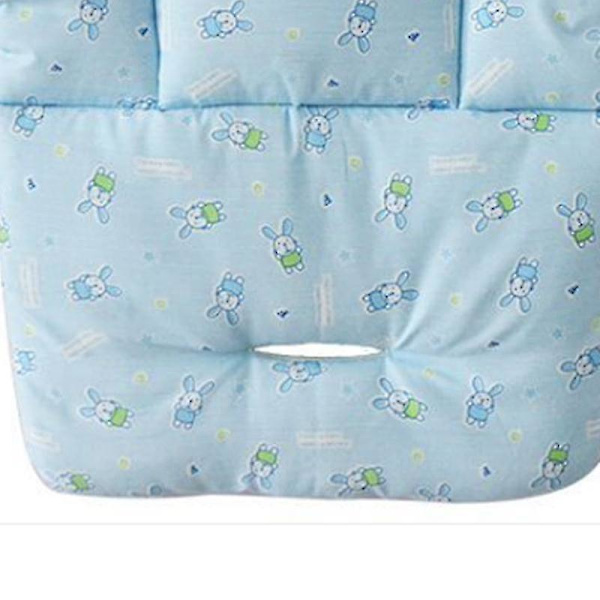Tjockare Vagn Bomullsdyna för Barn Babymatstol Varm Dyna Blå 64*50*22cm Polyester Bomull