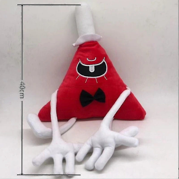 {PL}Gravity Falls Plyschdjur Bill Cipher Mjukdocka Plusch Barn Studenter Presenter-b röd