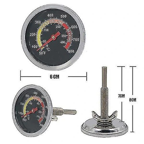 {PL}6 cm röktermometer ugn BBQ-termometer