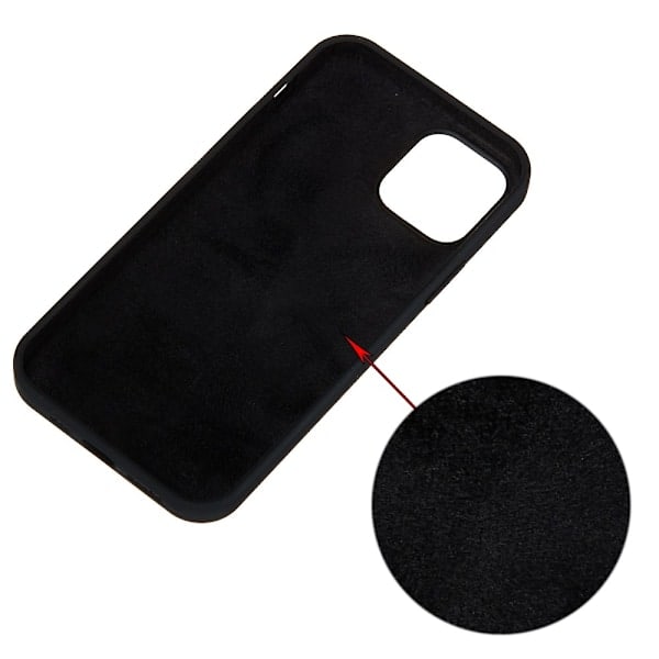 iPhone 13 Cover Flydende Silikone Sort