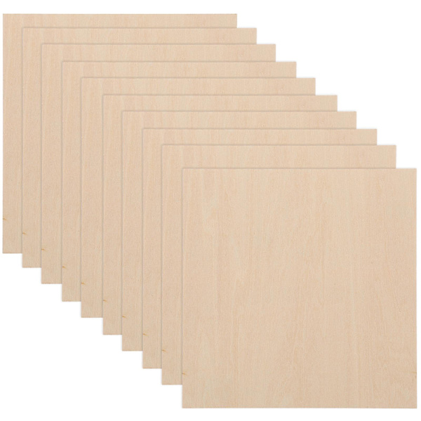 10 stk. DIY Blank Treplanker Ubehandlede Treplater Trematerialer