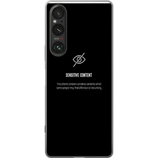 Sony Xperia 1 V Läpinäkyvä Kuori sensitive content