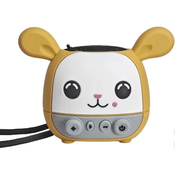 {PL}Small Speaker, Wireless Cute Speaker, C-shaped Speaker, Rechargeable with Clear Sound