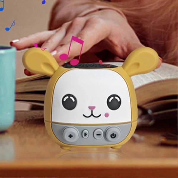 {PL}Small Speaker, Wireless Cute Speaker, C-shaped Speaker, Rechargeable with Clear Sound