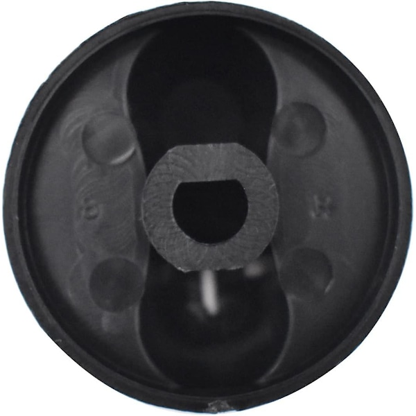 Pakke med 10 universelle roterende ovnskontrollknapper i plast, justeringsbryter 8 mm hull, kjøkken gasskomfyrknapper, komfyrkontrollknapper