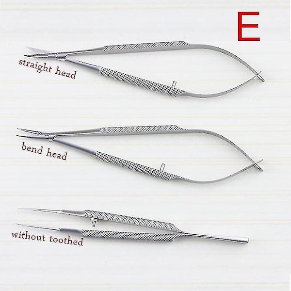 3kpl/setti Laitteet 12cm Oftalmologiset Mikrokirurgiset Instrumentit Neulanpidike Mikro Sakset Pinsetit Käsi Leikkaus