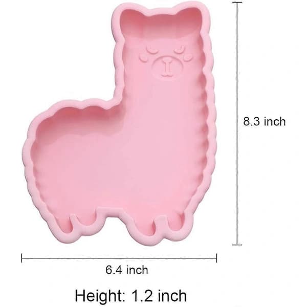 {PL} Lama Kakform Alpaca Silikon Bakform Ostkaka Gelé Pudding