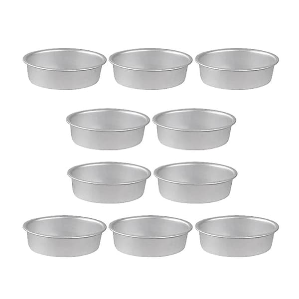 10 st Mini Oval Äggform Aluminiumlegering Metall Ostform Kakform Form Pudding Geléburk