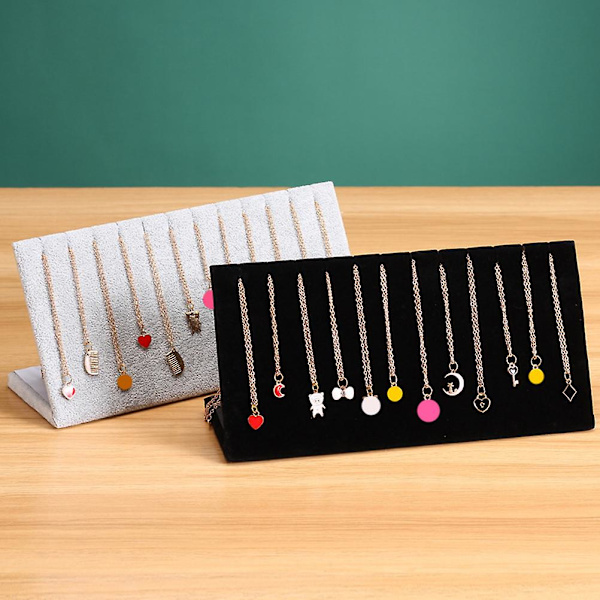 Smyckesdisplaybräda Boutique Halsband Stativ Smyckesorganisatör Fack Smyckesdisplayfodral