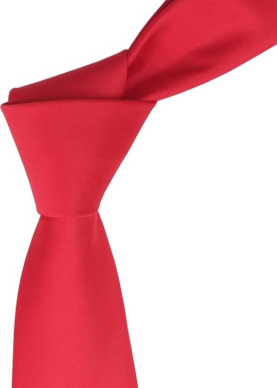 Slips for menn og kvinner, ensfarget smal slips 6 cm