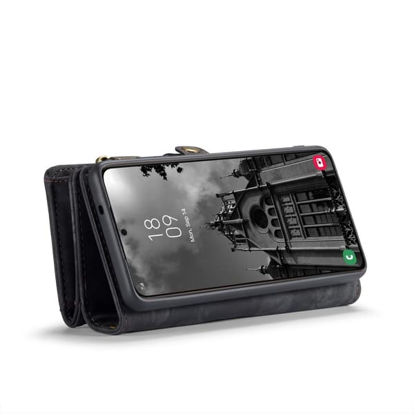 CASEME Galaxy S25 2-i-1 Etui Multifunktionelt Sort