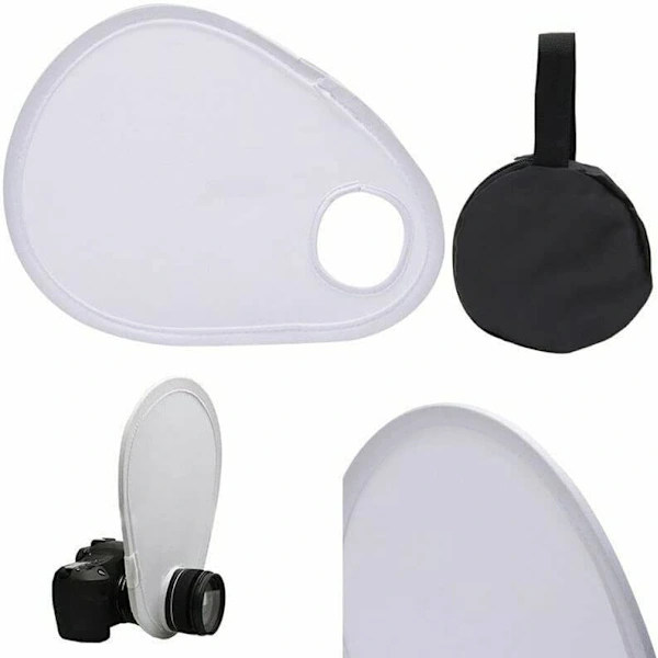 {PL}30 cm Universal Vikbar Kamerablixt Diffusor Reflektor
