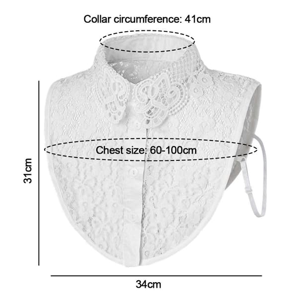 Valekaulus Irrotettava valekaulus WHITE2 WHITE2