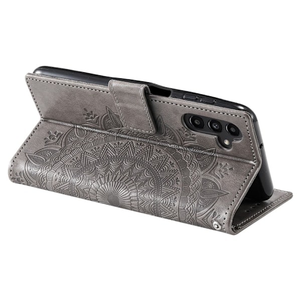 Samsung Galaxy A35 5G Etui Mandala Læder Grå