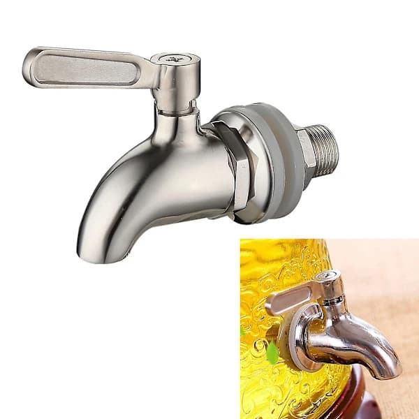 {PL} Drikkedispenser Kran i Rustfritt Stål Vin Øl Tønne Spigot