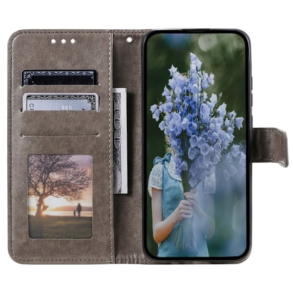 Samsung Galaxy A35 5G Skal Mandala Läder Grå
