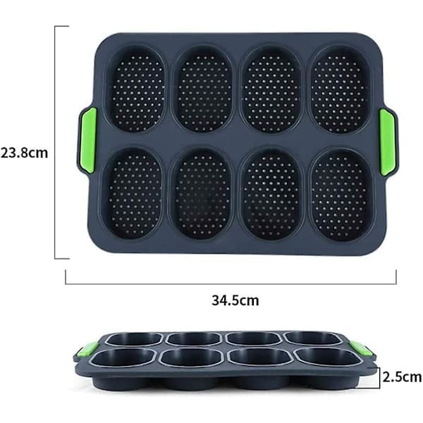 Mini baguette bakeplate, non-stick perforert panne for sprø brød