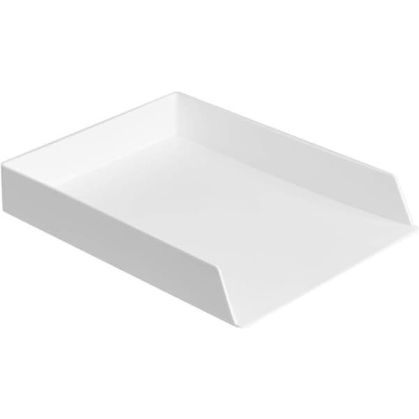 Rektangulära Plastorganisatörer Brevkorg, 2-pack, Vit DXGHC[PL]