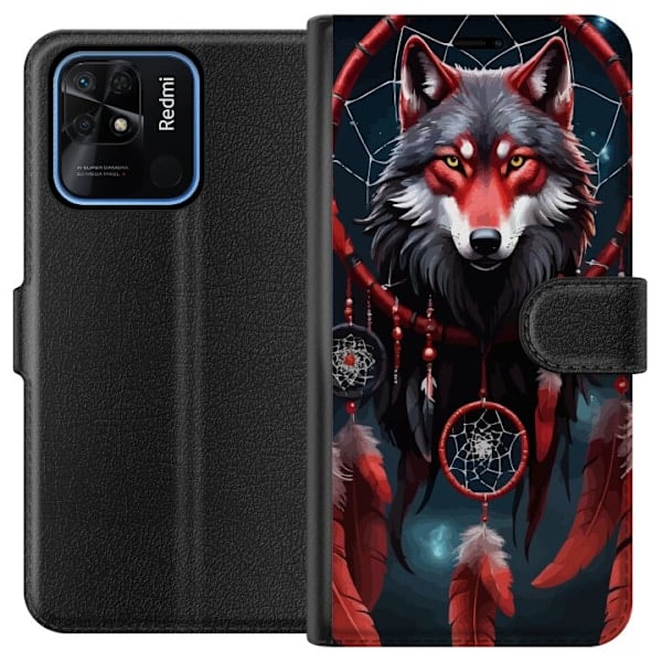 Xiaomi Redmi 10C Plånboksfodral Varg