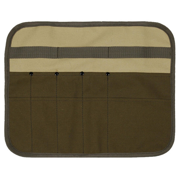 Camping Servisväska, Picknick Bestickrulle Flatware Organiser Hängande Förvaringsväska för Utomhus Picknick Grillning