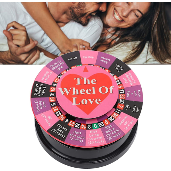 The Wheel of Love-spelet, Snurrande Hjul The Wheel of Love-bräde, Skivspelarbricka Sexspel Partyspel Presentpaket Vuxenparspel