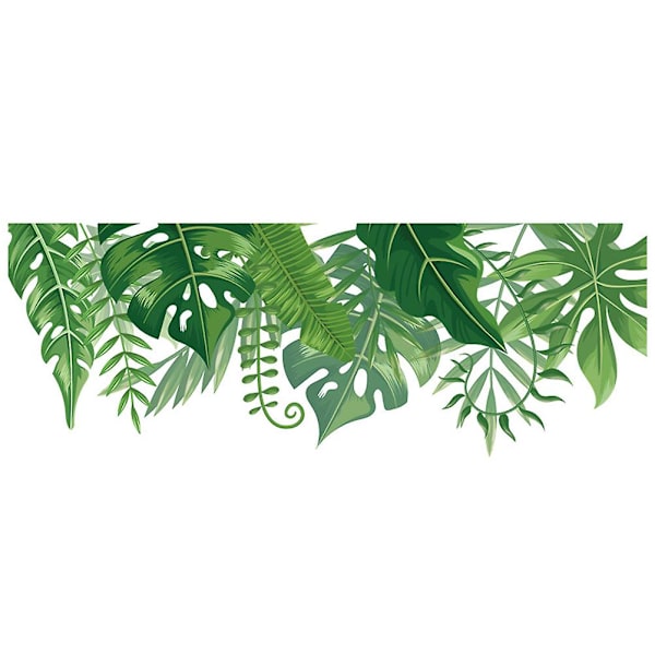 1 Sett Blad Veggklistremerke Skrell og Fest Blad Veggdekorasjon for Stue Soverom Dekor
