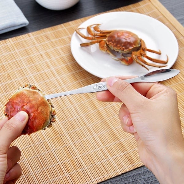 Plukgafler til skaldyr, plukkeværktøj til krabber og hummer i rustfrit stål (12 styk)