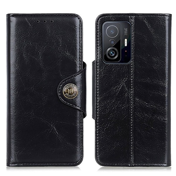 KHAZNEH Xiaomi 11T / 11T Pro Etui Læder Sort