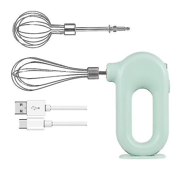Håndholdt Mixer Blender Elektrisk Æggepisker Madblender Mælk (grøn)