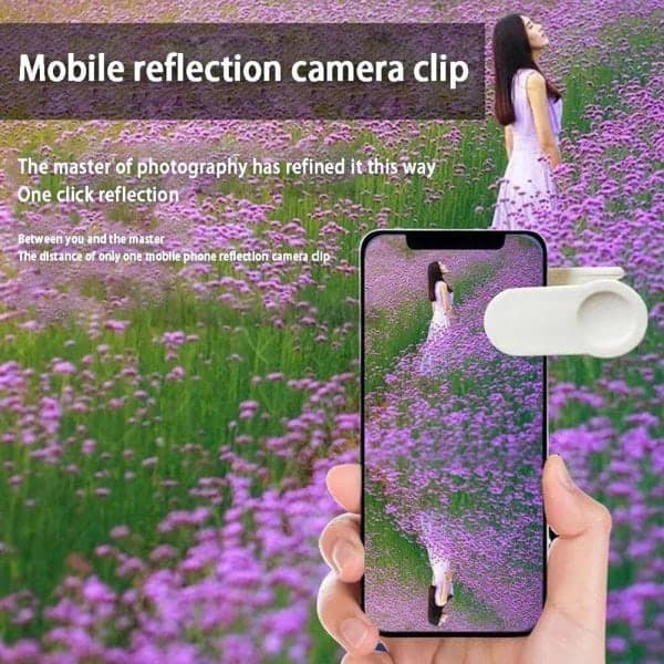 Smartphone-kameraspegelreflexklipp Telefonreflex Vit[CO]