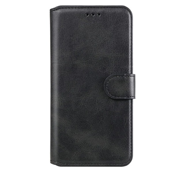 iPhone 13 - Solid Læder Etui - Sort