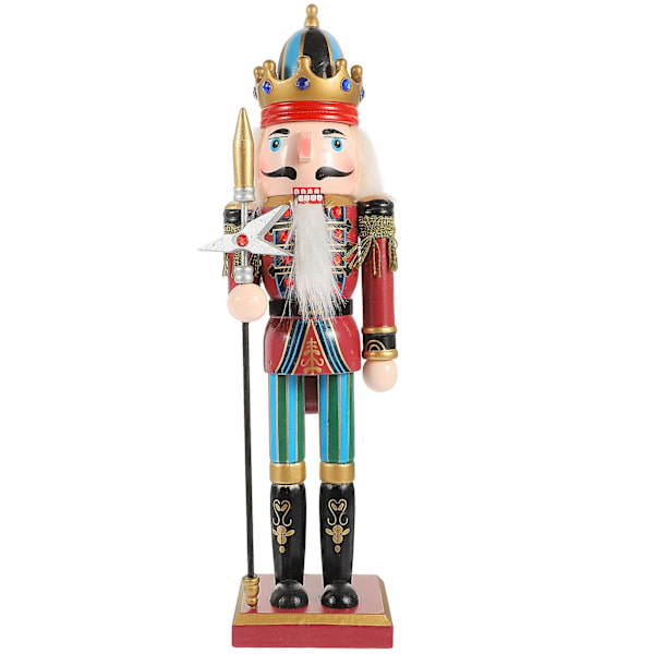 Jule Nøddeknækker Ornament Nøddeknækker Figurer Nøddeknækker Statue Julebords Ornament