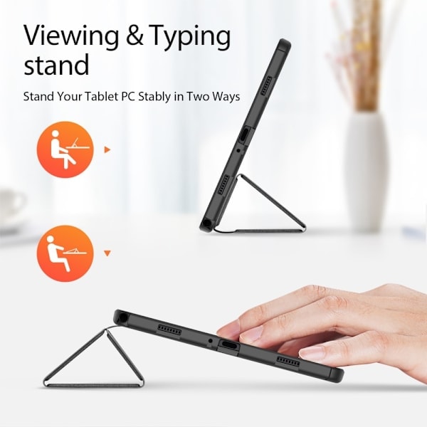 DUX DUCIS Galaxy Tab A9 Plus Kotelo DOMO Tri-Fold Musta