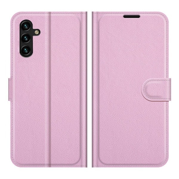 Samsung Galaxy A04s / A13 5G Fodral Litchi Läder Ljusrosa