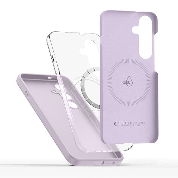 Tech-Protect Galaxy S25 Plus Deksel MagSafe Flytende Silikon Mauve