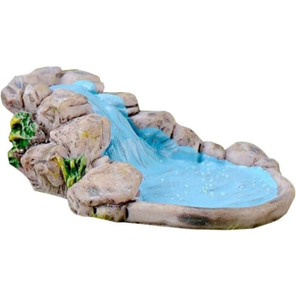 Fairy Garden Onament Mini Pond Miniatyr Pooldekorationer Liten C