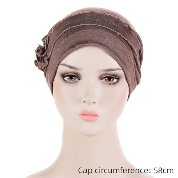Turban Huer Dame Hijab GRÅ grå