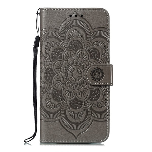 iPhone 7/8/SE (2020/2022) - Mandala Lompakkokotelo - Harmaa